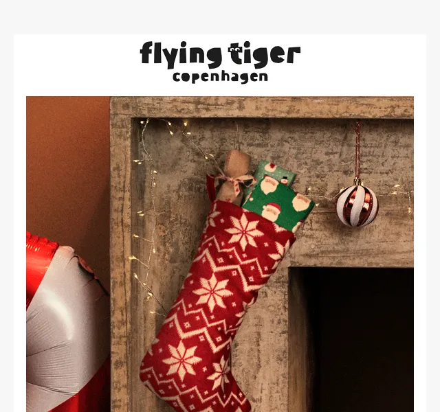 Flying Tiger Copenhagen: Mikulášské punčochy a adventní dárky od 0,50 € – červen 2026 | Nuslet.cz