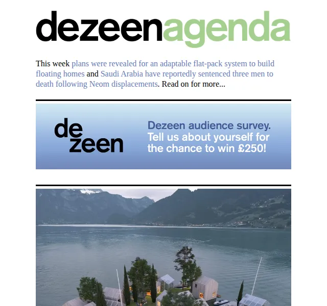 Dezeen Daily: Nové architektonické projekty – červen 2026 | Nuslet.cz