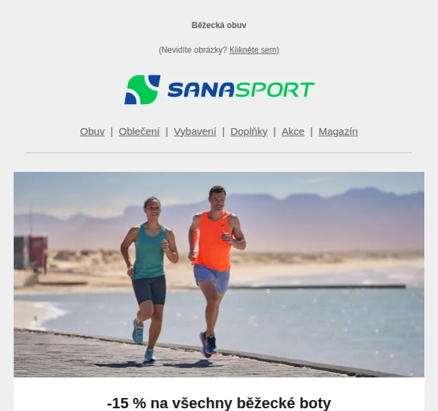 Sanasport: -15 % na běžecké boty Asics – červen 2026 | Nuslet.cz