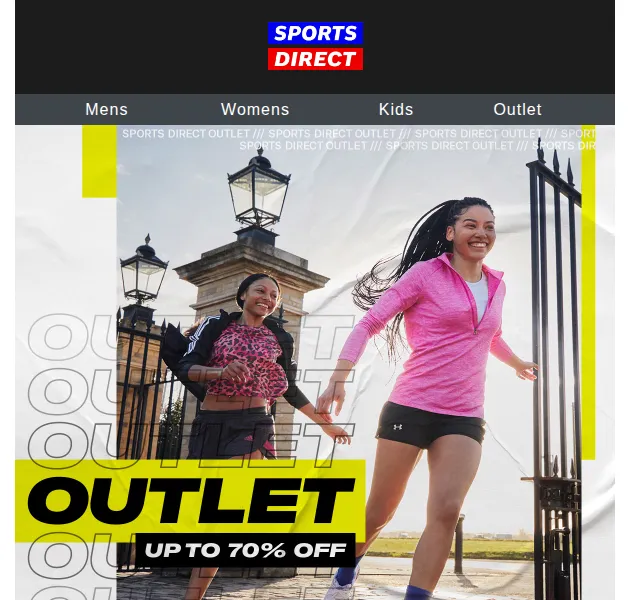 Sportsdirect: Sleva až 70 % na Outlet – červen 2026 | Nuslet.cz