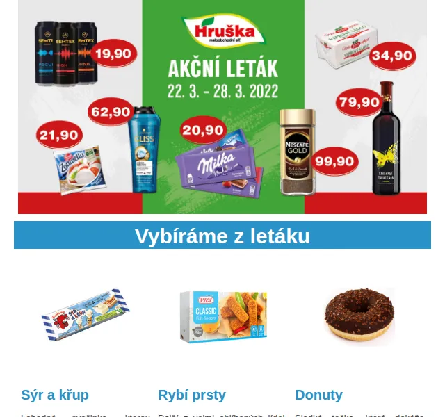 Váš HRUŠKA tým: Leták plný slev (22.–28.3.) – březen 2022 | Nuslet.cz
