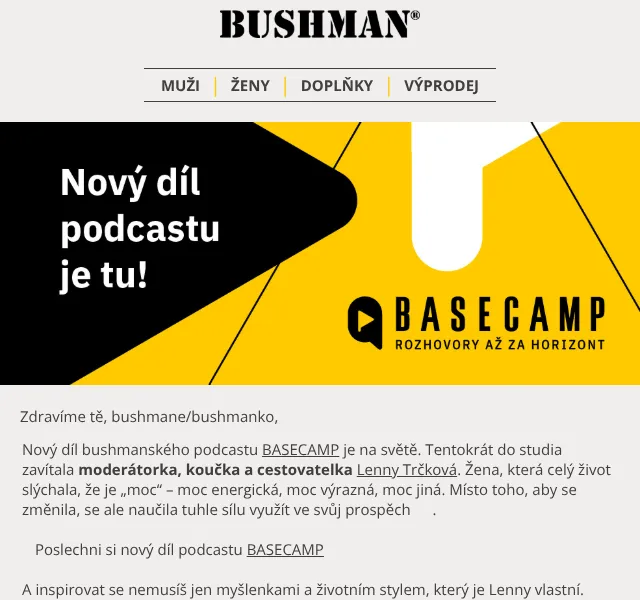 BUSHMAN: Letní oblečení s inspirací Lenny Trčkové – květen 2026