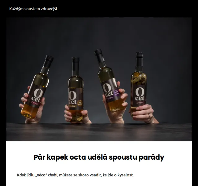 Živina: Nové bylinkové octy – červen 2026 | Nuslet.cz