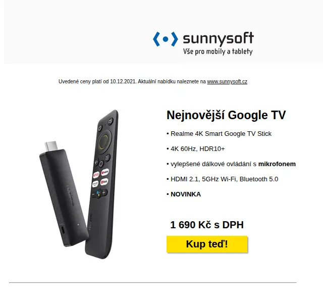 Sunnysoft: Xiaomi Google TV Stick a šroubovák – červen 2026 | Nuslet.cz