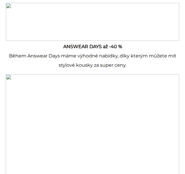 ANSWEAR: Answear Days až -40 % – červen 2026 | Nuslet.cz