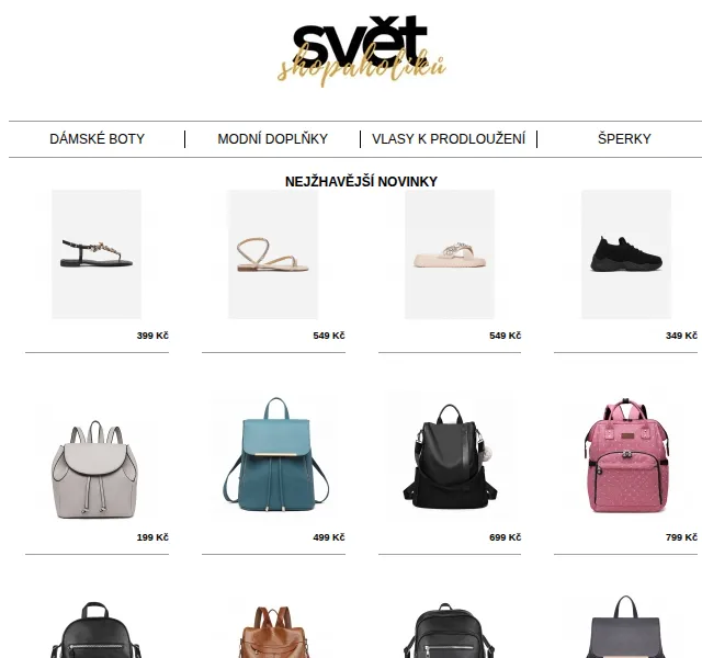 Svět shopaholiků: Božské boty a sleva na batohy – červen 2026 | Nuslet.cz