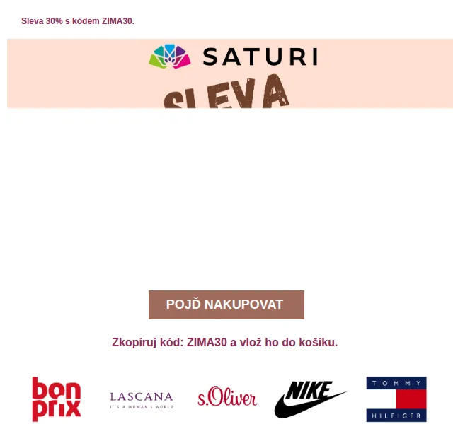 Saturi: Sleva 30 % na bundy a boty – červen 2026 | Nuslet.cz