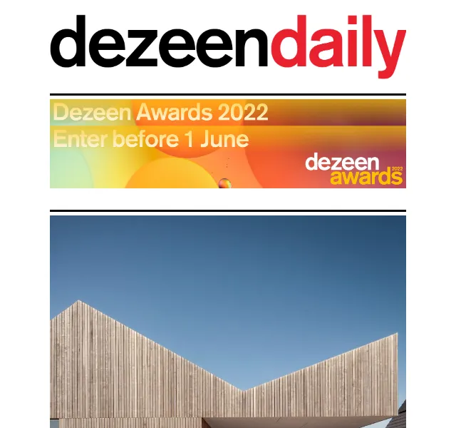 Dezeen Daily: Architektura a design – červen 2026 | Nuslet.cz