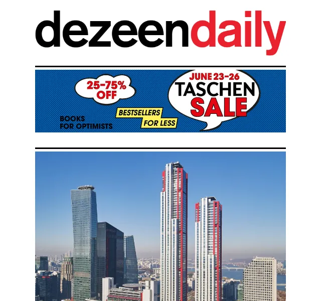 Dezeen Daily: Nová architektura a design – červen 2026 | Nuslet.cz