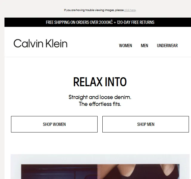 Calvin Klein: Relax Into Denim – červen 2026 | Nuslet.cz