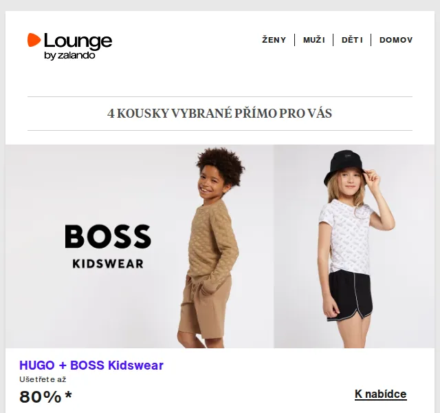 Lounge by Zalando: HUGO, Apart, adidas – až 80 % | duben 2026