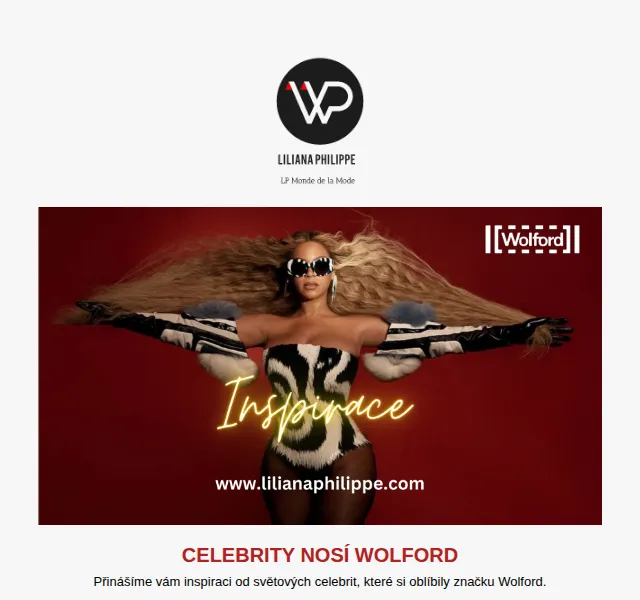 Liliana Philippe: Celebrity nosí Wolford – červen 2026 | Nuslet.cz