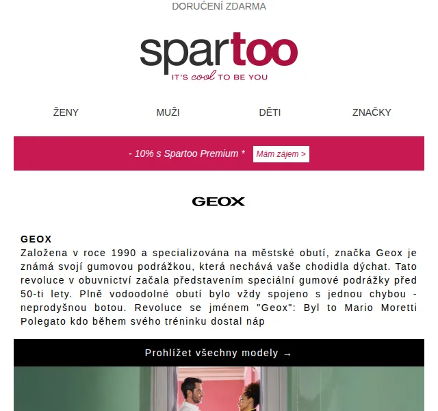 Spartoo.cz: Doručení zdarma Geox, Diesel, Lacoste – červen 2026 | Nuslet.cz