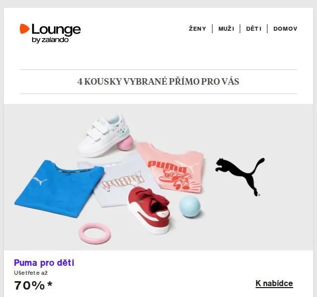 Lounge by Zalando: Puma, Steve Madden až -80 % – duben 2026