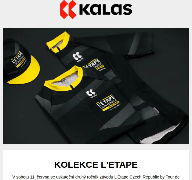 KALAS Sportswear: Předprodej oficiálního oblečení L'Etape – červen 2026 | Nuslet.cz