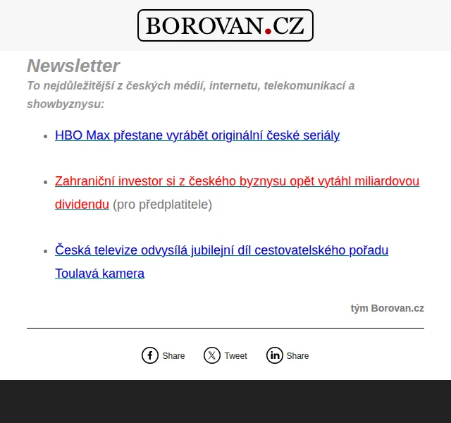 Aleš Borovan: Novinky z médií a showbyznysu – červen 2026 | Nuslet.cz