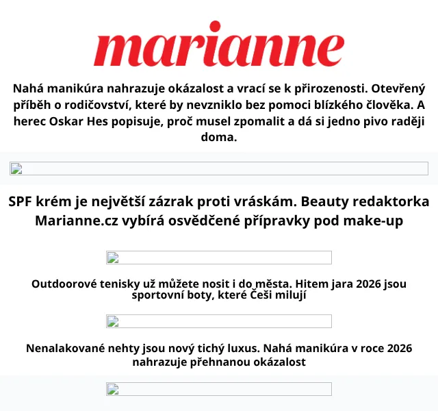 Marianne: Nenalakované nehty, kožené bundy – květen 2026 | Nuslet.cz
