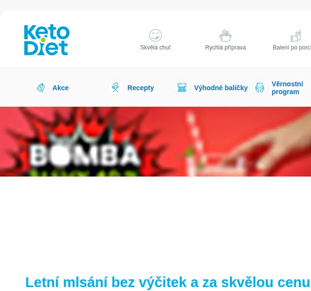 KetoDiet: Bomba sleva 40 % – červen 2026 | Nuslet.cz