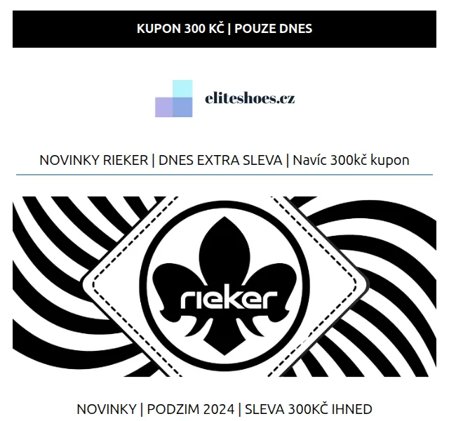 Eliteshoes: Sleva 300 Kč na Rieker & Remonte – červen 2026 | Nuslet.cz