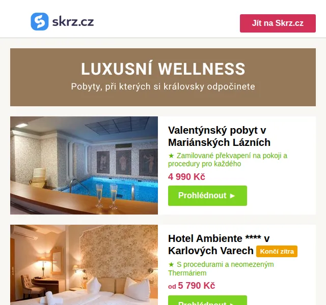 Skrz.cz: Wellness pobyty a výhledy na hory – červen 2026 | Nuslet.cz