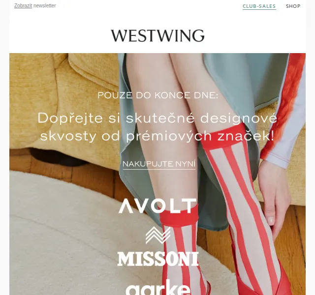 Westwing: designové značky MISSONI, KITCHENAID – červen 2026 | Nuslet.cz