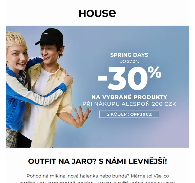 HOUSE: Jarní akce až -30 % – červen 2026 | Nuslet.cz