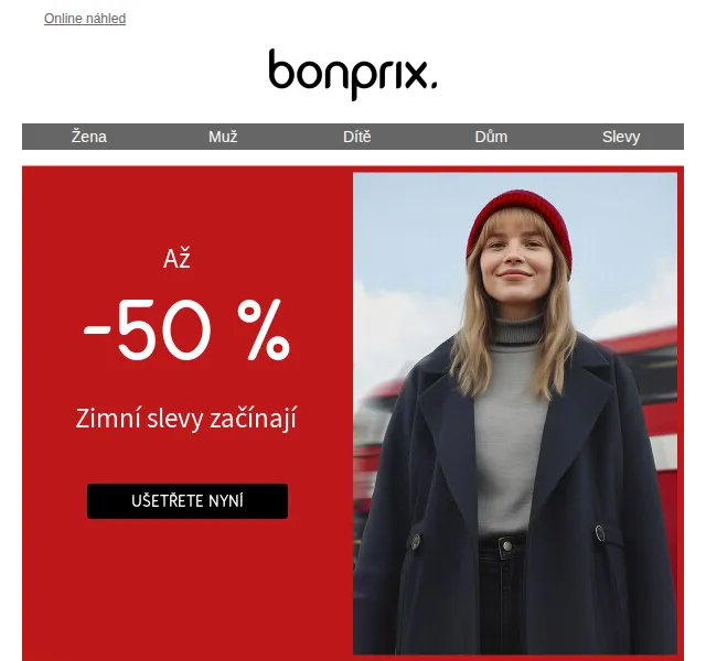 Bonprix: zimní slevy až -43 % – duben 2026 | Nuslet.cz