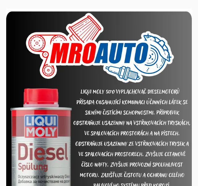 SOSONE: LIQUI MOLY Vyplachovač dieselmotorů – červen 2026 | Nuslet.cz