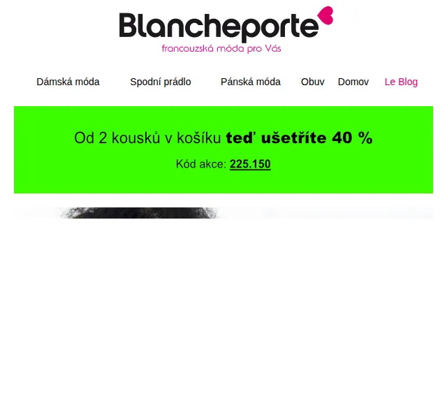 Blancheporte: -40 % na lehké úpletové vrstvení – červen 2026 | Nuslet.cz