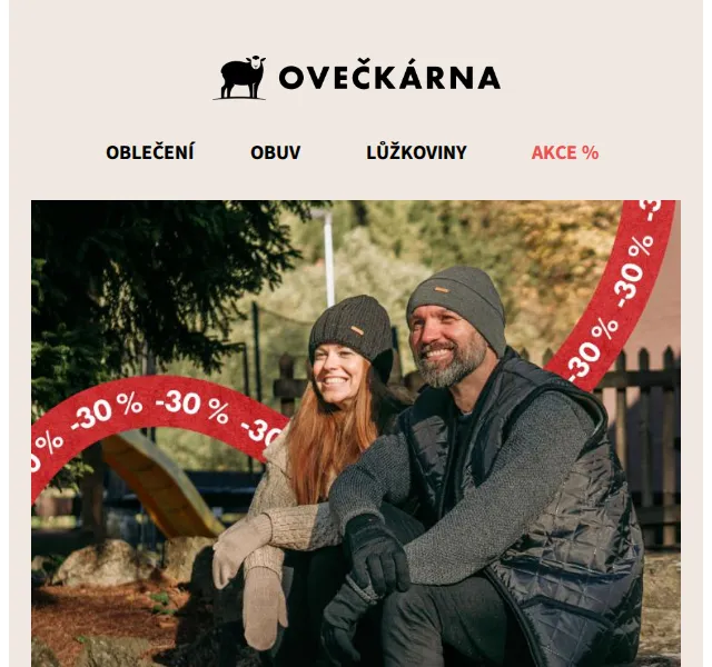 Ovečkárna: Sleva 30 % na vlněné zboží – červen 2026 | Nuslet.cz