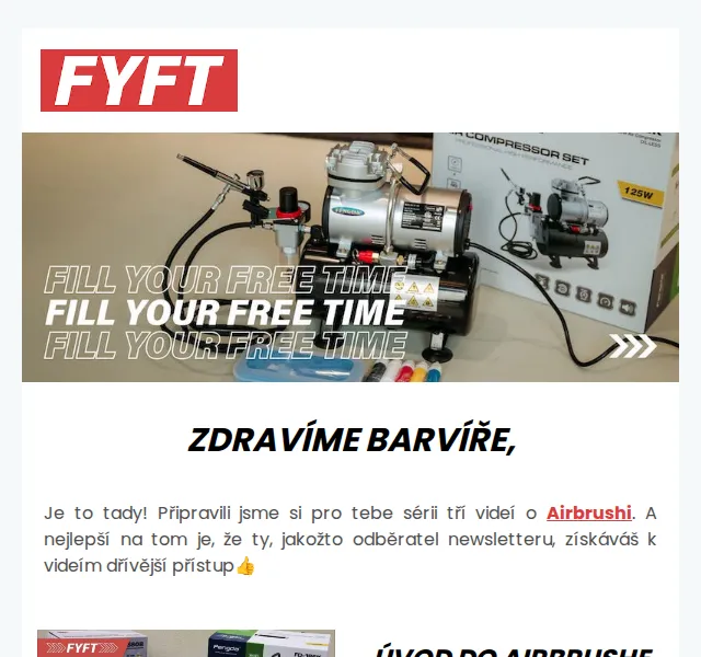 Zuzka | FYFT.cz: Airbrush sada Fengda – červen 2026 | Nuslet.cz
