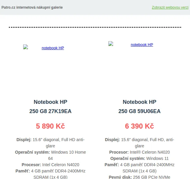Patro.cz: Notebooky HP s dopravou zdarma – červen 2026 | Nuslet.cz