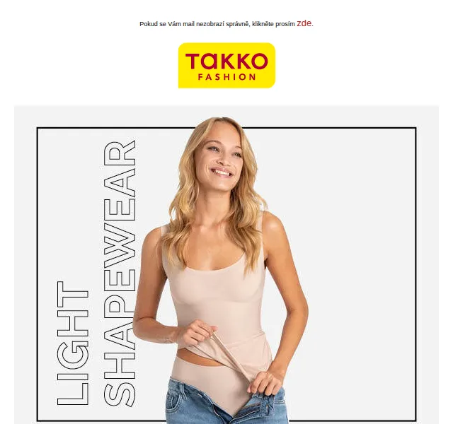Takko Fashion: Light Shapewear kolekce tvarujícího prádla – červen 2026 | Nuslet.cz