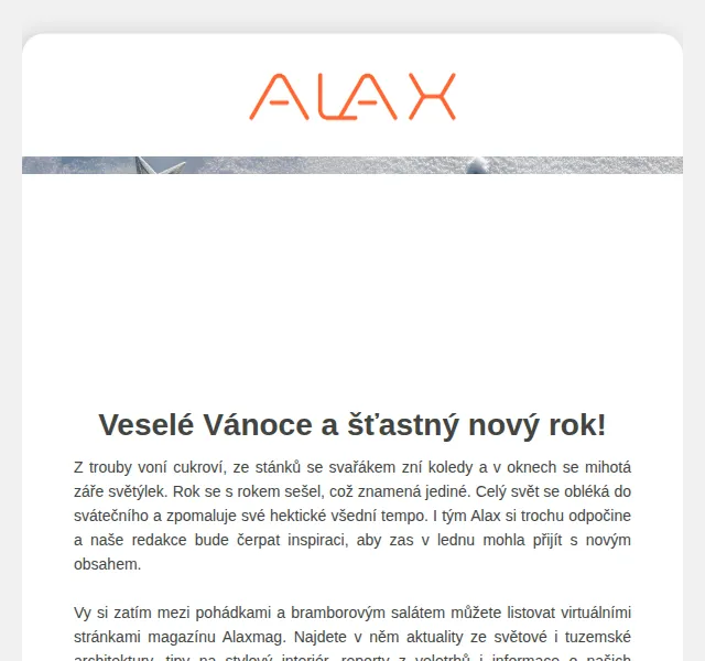 ALAX nábytek: Vánoční přání a inspirace z magazínu – červen 2026 | Nuslet.cz