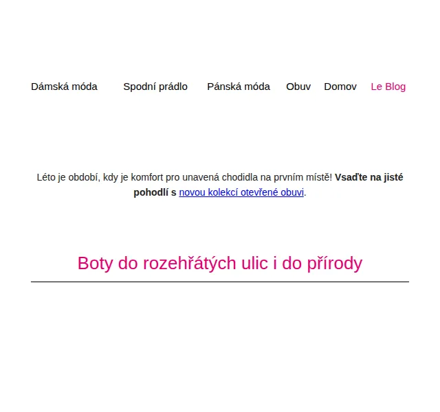 Blancheporte: -30 % na letní obuv – červen 2026 | Nuslet.cz