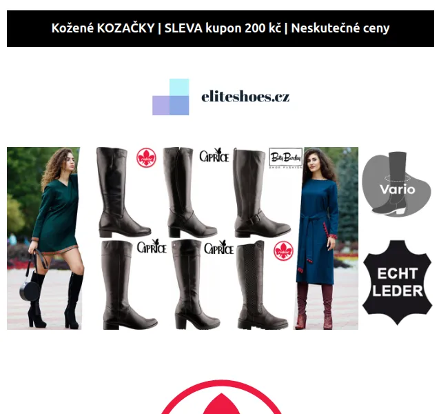 Eliteshoes: Slevy až 56 % + Extra kupon 200 Kč – červen 2026 | Nuslet.cz