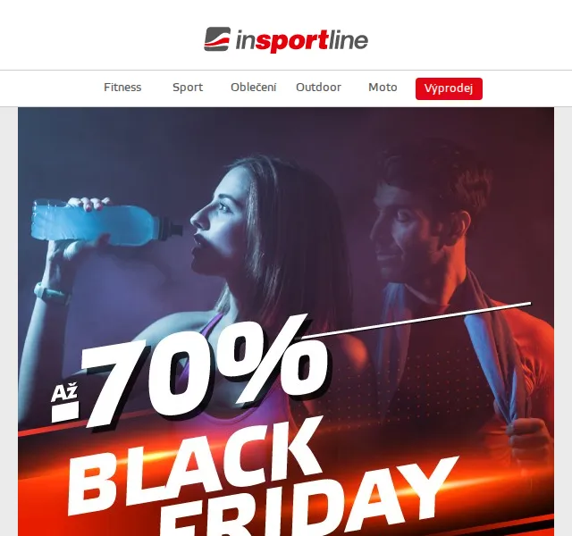 inSPORTline: BLACK FRIDAY s dopravou zdarma – červen 2026 | Nuslet.cz