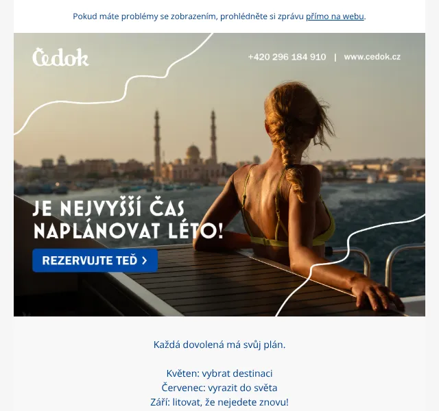 Čedok: Dovolená od 1 290 Kč – květen 2026 | Nuslet.cz