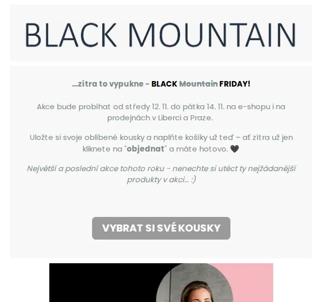 Black Mountain: Black Friday akce – listopad 2026 | Nuslet.cz