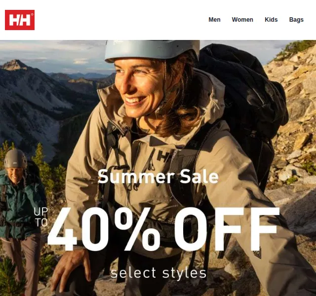 Helly Hansen: Summer Sale Se slevou až 40 % – červen 2026 | Nuslet.cz