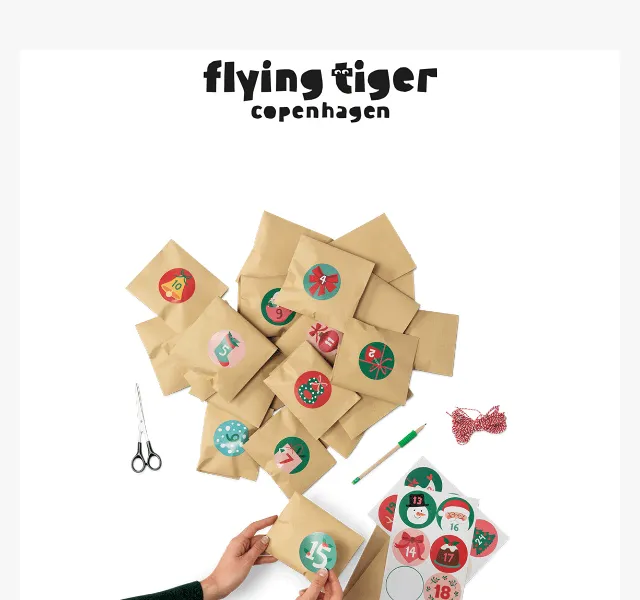 Flying Tiger Copenhagen: DIY dárkové balení a adventní kalendáře – červen 2026 | Nuslet.cz
