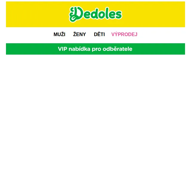 Dedoles.cz: Letní výprodej s kódem EARLY1 – červen 2026 | Nuslet.cz
