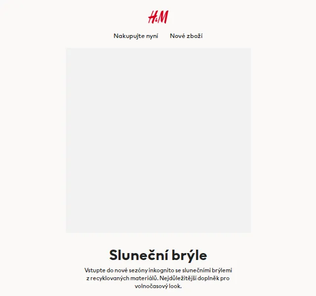H&M Fashion: Sluneční brýle od 249 Kč – červen 2026 | Nuslet.cz