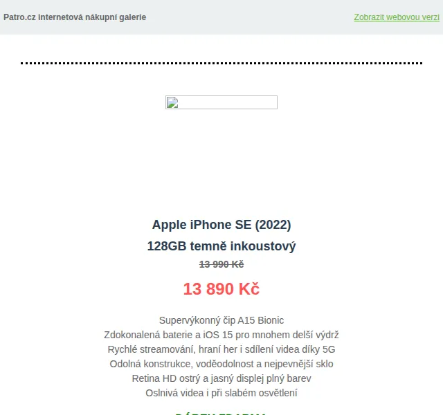 Patro.cz: Apple iPhone SE a Samsung až -20 % – červen 2026 | Nuslet.cz