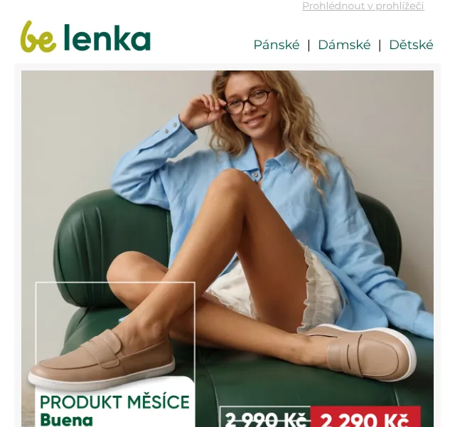Be Lenka: Barefoot mokasíny Buena za 2290 Kč – květen 2026