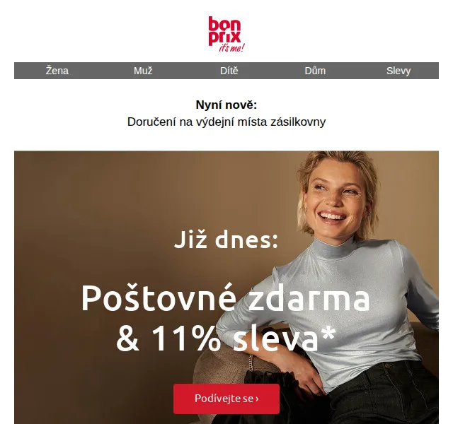 bonprix: Poštovné zdarma + 11% sleva – červen 2026 | Nuslet.cz