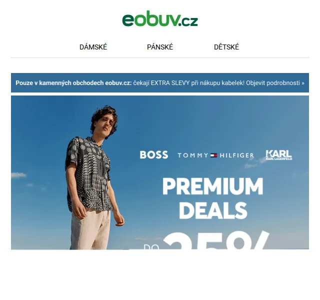 eobuv.cz: Až -25 % na Guess, Calvin Klein – červen 2026 | Nuslet.cz