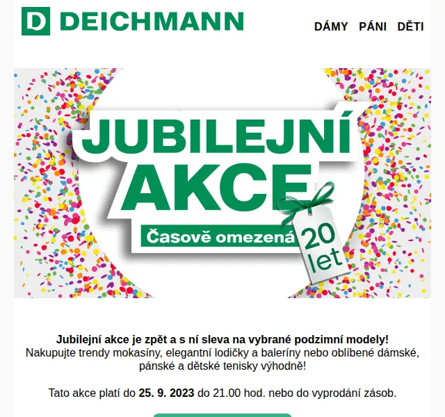 DEICHMANN: Jubilejní akce se slevou na podzimní boty – září 2023 | Nuslet.cz