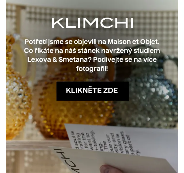 KLIMCHI: nová kolekce skla – červen 2026 | Nuslet.cz