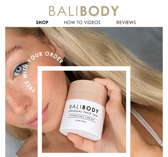 Bali Body: Free Gradual Face Tan – červen 2026 | Nuslet.cz